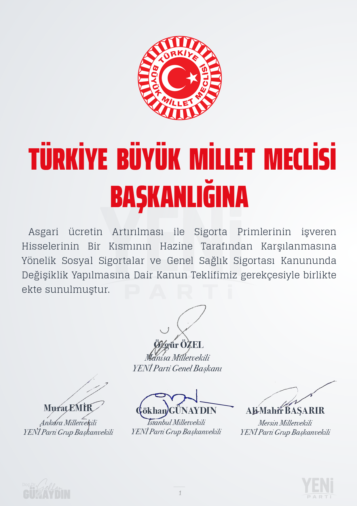 Kanun teklifi 1 - 1