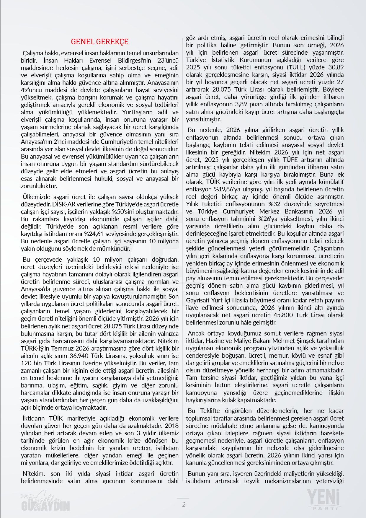 Kanun teklifi 1 - 2