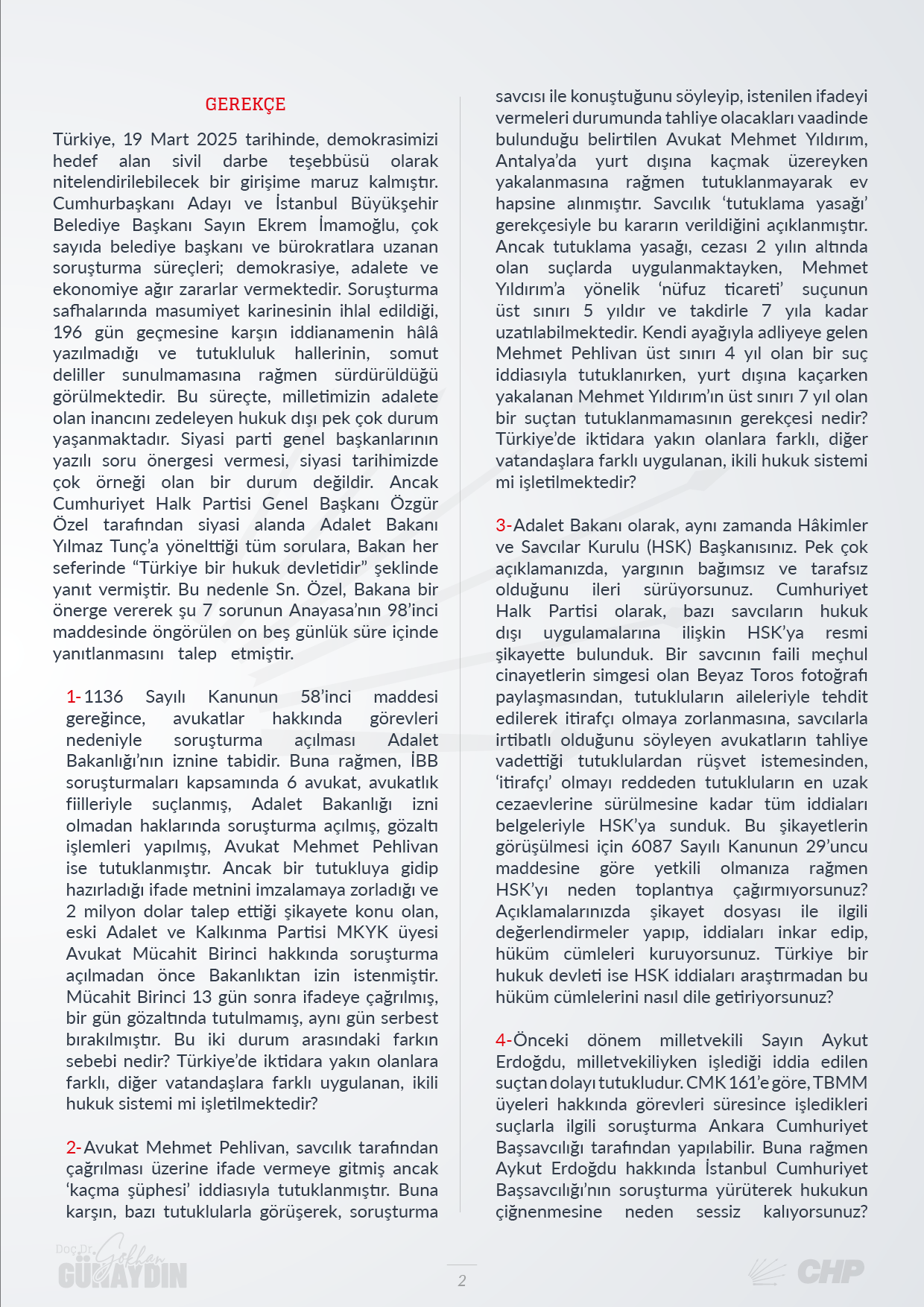 Yargıda Çifte Standart - 02